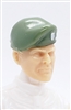 Headgear: Beret LIGHT GREEN Version - 1:18 Scale Modular MTF Accessory for 3-3/4" Action Figures