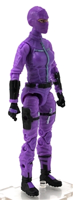 MTF Female Valkyries with Balaclava Head PURPLE with BLACK "Engineer-Ops" Version BASIC - 1:18 Scale Marauder Task Force Action Figure