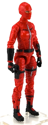 MTF Female Valkyries with Balaclava Head RED "Command-Ops" Version BASIC - 1:18 Scale Marauder Task Force Action Figure