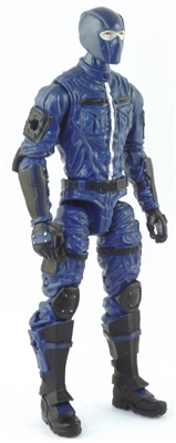 MTF Male Trooper with Balaclava Head BLUE and Black "Security-Ops" Version BASIC - 1:18 Scale Marauder Task Force Action Figure