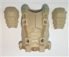 Male Vest: Armor Type TAN & Tan Version - 1:18 Scale Modular MTF Accessory for 3-3/4" Action Figures