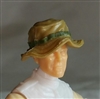 Headgear: Boonie Hat DARK TAN & Green Version - 1:18 Scale Modular MTF Accessory for 3-3/4" Action Figures