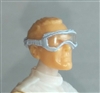 Headgear: Standard Goggles with Strap LIGHT BLUE Version - 1:18 Scale Modular MTF Accessory for 3-3/4" Action Figures