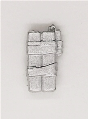 C4 Explosive Bundle: SILVER with SILVER Tape Version - 1:18 Scale MTF Accessory for 3 3/4 Inch Action Figures