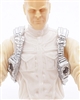Male Vest: Shoulder Rig SILVER Version - 1:18 Scale Modular MTF Accessory for 3-3/4" Action Figures