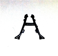 BIPOD Medium Size BLACK Version - 1:18 Scale Weapon Accessory for 3 3/4 Inch Action Figures