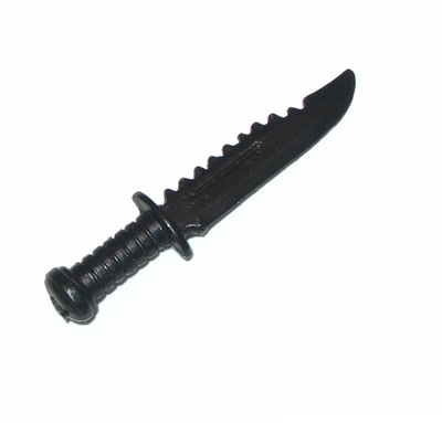 Combat Knife Black - 1:12 Scale Weapon for 6 Inch Action Figures