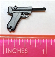 P08 LUGER 9mm Automatic Pistol BLACK Version - 1:12 Scale Weapon for 6 Inch Action Figures