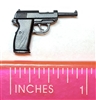 P38 Walther Automatic Pistol BLACK Version - 1:12 Scale Weapon for 6 Inch Action Figures