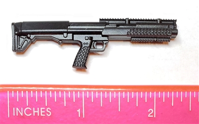 JW BREACHER Shotgun BLACK Version BASIC - "Modular" 1:12 Scale Weapon for 6 Inch Action Figures