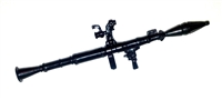RPG Launcher (Rocket Propelled Grenade) BLACK Version - 1:18 Scale Weapon for 3 3/4 Inch Action Figures