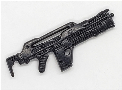 NCM Mark I Pulse Rifle BLACK Version - 1:18 Scale Weapon for 3-3/4 Inch Action Figures