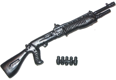 Combat Shotgun with Ammo Shells - 1:18 Scale Weapon for 3-3/4 Inch Action Figures