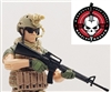 M16a2 Rifle w/ Removable Magazine - 1:18 Scale Weapon for 3-3/4 Inch Action Figures