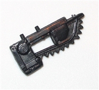 Modular Component: Chainsaw Attachment BLACK Version - 1:18 Scale Accessory for 3-3/4 Inch Action Figures