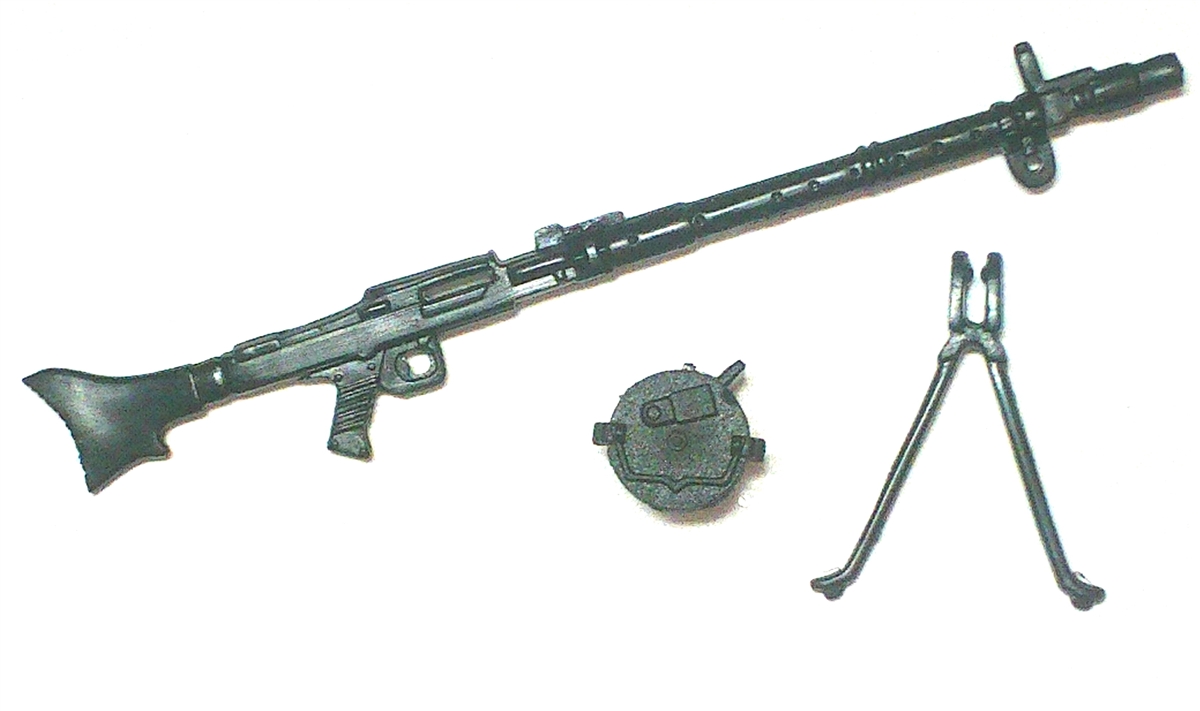 Mini World 1/72 GERMAN WWII MG-34 MACHINE GUN WITH BIPOD 
