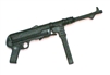 MP40 Machine Gun BLACK Version - 1:18 Scale Weapon for 3-3/4 Inch Action Figures