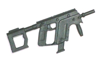 Vector Machine Gun BLACK Version BASIC - "Modular" 1:18 Scale Weapon for 3-3/4 Inch Action Figures
