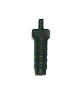 Modular Component: RIDGED Vertical Grip BLACK Version - 1:18 Scale Accessory for 3-3/4 Inch Action Figures