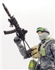 AKs74u "Mini AK" Rifle with Accessories BLACK Version DELUXE - "Modular" 1:18 Scale Weapon for 3-3/4 Inch Action Figures
