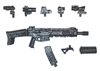 ACR Assault Rifle w/ Accessories BLACK Version DELUXE - "Modular" 1:18 Scale Weapon for 3-3/4 Inch Action Figures