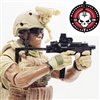 T9 Submachinegun with WORKING Stock BLACK Version - "Modular" 1:18 Scale Weapon for 3-3/4 Inch Action Figures