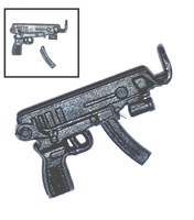 SKORPION Machine Pistol with Mag BLACK Version (1) - 1:18 Scale Weapon for 3-3/4 Inch Action Figures