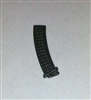 AMMO MAGAZINE for "Modular" AKs74u Rifles GUN-METAL Version (1) - 1:18 Scale Weapon Accessory for 3-3/4 Inch Action Figures