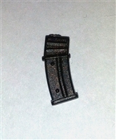 AMMO MAGAZINE for "Modular" Commando Assault Rifles GUN-METAL Version (1) - 1:18 Scale Weapon Accessory for 3-3/4 Inch Action Figures
