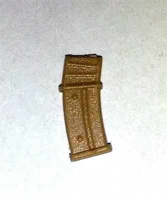 AMMO MAGAZINE for "Modular" Commando Assault Rifles TAN Version - 1:18 Scale Weapon Accessory for 3-3/4 Inch Action Figures