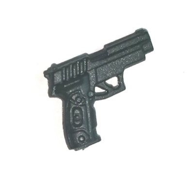 BRAVO Automatic Pistol  BLACK Version - 1:18 Scale Weapon for 3-3/4 Inch Action Figures