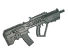 IDF-T Rifle w/ Mag BLACK Version BASIC - "Modular" 1:18 Scale Weapon for 3-3/4 Inch Action Figures