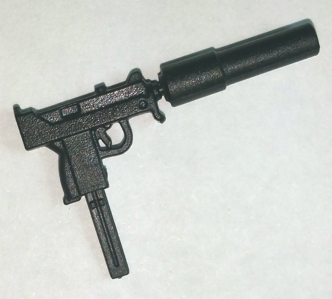 MAC-10 Machine Gun w/ Mag & Silencer BLACK Version BASIC