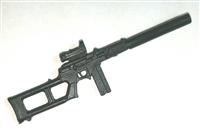 VSP Rifle w/ Mag & Silencer BLACK Version BASIC - "Modular" 1:18 Scale Weapon for 3-3/4 Inch Action Figures