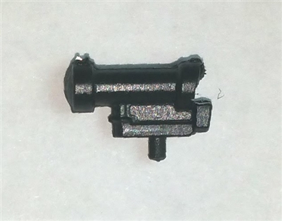 Modular Component: Large Optic Scope BLACK version - 1:18 Scale Accessory for 3-3/4 Inch Action Figures