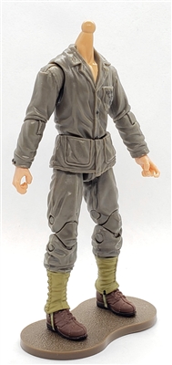 MTF WWII - US MARINE in Green Uniform, LIGHT Skin Tone (WITHOUT Head) - 1:18 Scale Marauder Task Force Action Figure