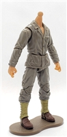 MTF WWII - US MARINE in Green Uniform, TAN Skin Tone Native American Indian (WITHOUT Head) - 1:18 Scale Marauder Task Force Action Figure