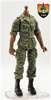 MTF VIETNAM - US ARMY SOLDIER Mark II Body, DARK Skin Tone (WITHOUT Head)- 1:18 Scale Marauder Task Force Action Figure