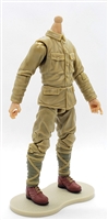 MTF WWII - JAPANESE Soldier, LIGHT TAN Skin Tone (WITHOUT Head) - 1:18 Scale Marauder Task Force Action Figure