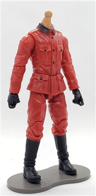 MTF WWII - GERMAN Soldier in RED Uniform, LIGHT Skin Tone (WITHOUT Head) - 1:18 Scale Marauder Task Force Action Figure
