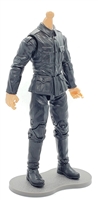 MTF WWII - GERMAN Soldier in BLACK Uniform, LIGHT Skin Tone (WITHOUT Head) - 1:18 Scale Marauder Task Force Action Figure