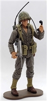 MTF WWII - Deluxe US MARINE NATIVE-AMERICAN RADIOMAN with Gear - 1:18 Scale Marauder Task Force Action Figure