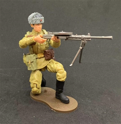 MTF WWII - Deluxe RUSSIAN DPM MACHINE GUNNER with Gear - 1:18 Scale Marauder Task Force Action Figure