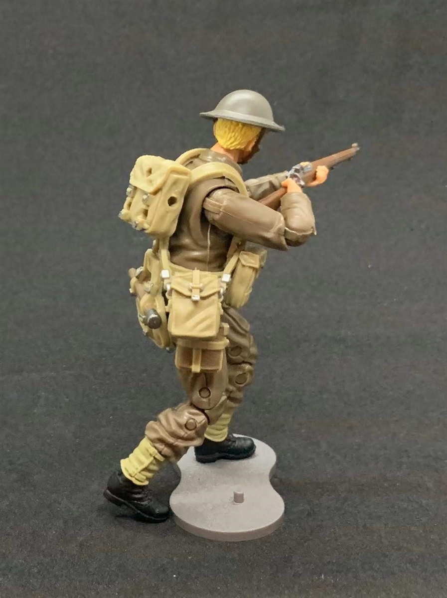 Armée Britannique Officier seconde guerre mondiale Marauder Task Force en Sac 4" Inch Action Figure 