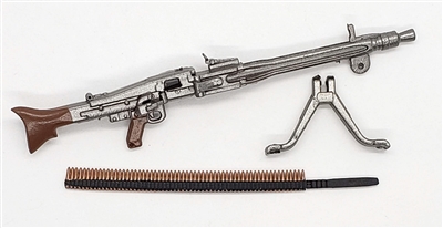 MTF WWII - Deluxe GERMAN MG-42 MACHINE GUNNER with Gear - 1:18