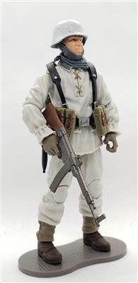 MTF WWII - Deluxe GERMAN "WINTER" WHITE PANZER GRENADIER MP44 GUNNER with Gear - 1:18 Scale Marauder Task Force Action Figure