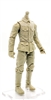 MTF WWII - GERMAN SOLDIER SOLID TAN ARMYMAN - 1:18 Scale Marauder Task Force Action Figure