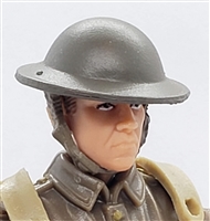 WWII British: MKII "Brodie" Helmet - 1:18 Scale Modular MTF Accessory for 3-3/4" Action Figures