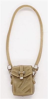WWII British:  Satchel with Strap (Haversack / Gasmask Case) - 1:18 Scale MTF Accessory for 3-3/4" Action Figures
