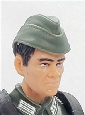 WWII German: Green Overseas "Garrison" Cap - 1:18 Scale Modular MTF Accessory for 3-3/4" Action Figures